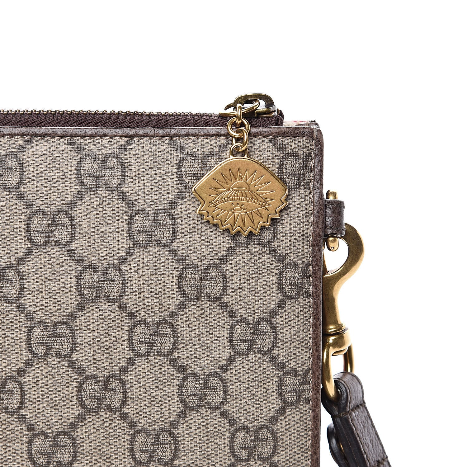 Gucci GG Supreme Monogram Courrier Documents Holder Beige New Acero 8 of 13
