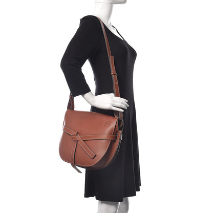 Loewe Grained Calfskin Large Gate Bag Rust 2 of 10