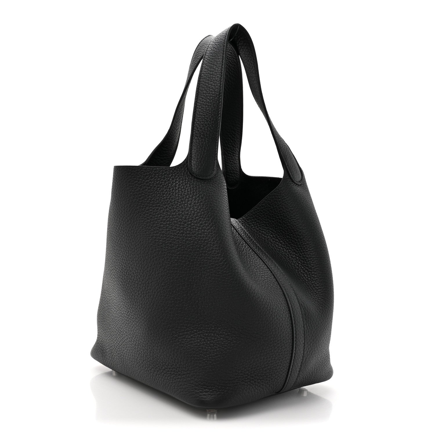 Hermes Taurillon Clemence Picotin Lock 22 MM Black 4 of 21