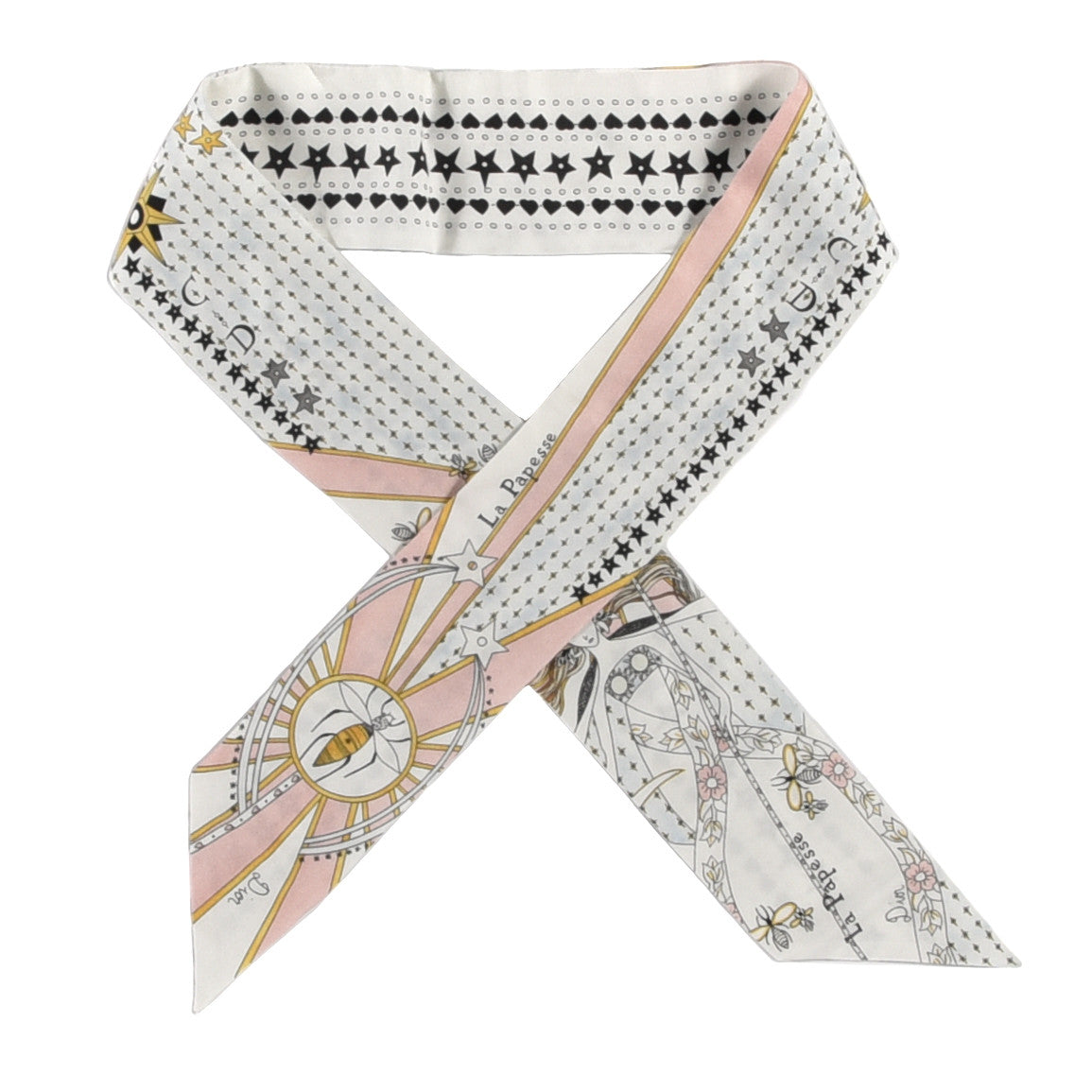 Christian Dior Silk High Priestess Tarot Mitzah Scarf Off White 1 of 4