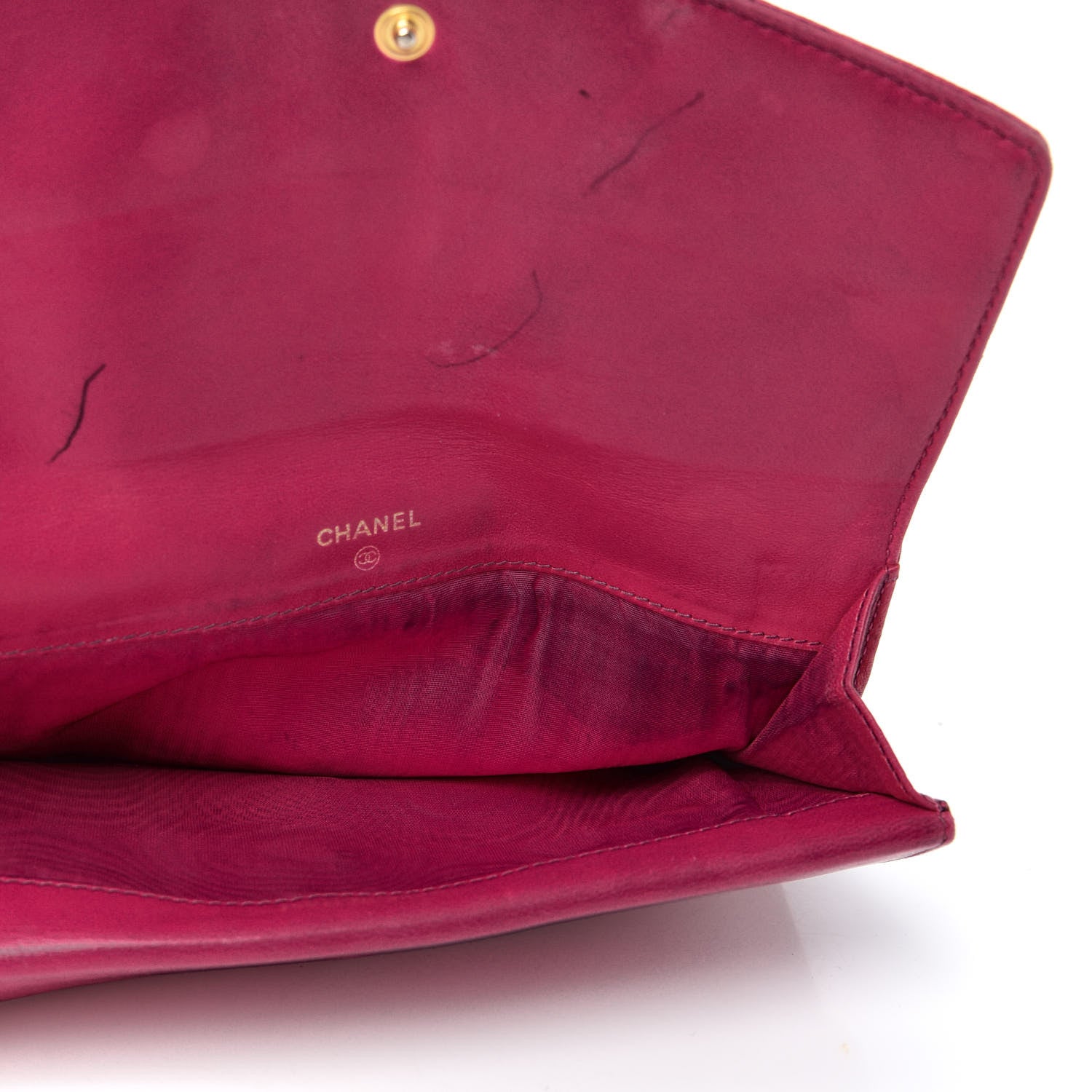 Chanel Caviar Timeless CC Wallet Dark Fuchsia 5 of 7