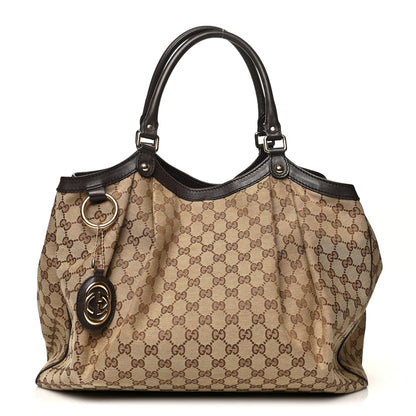 Gucci Monogram Large Sukey Tote Dark Brown 1 of 7