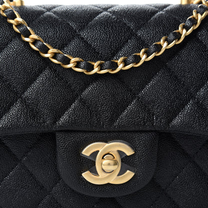 Chanel Caviar Quilted Mini Top Handle Rectangular Flap Black 11 of 11