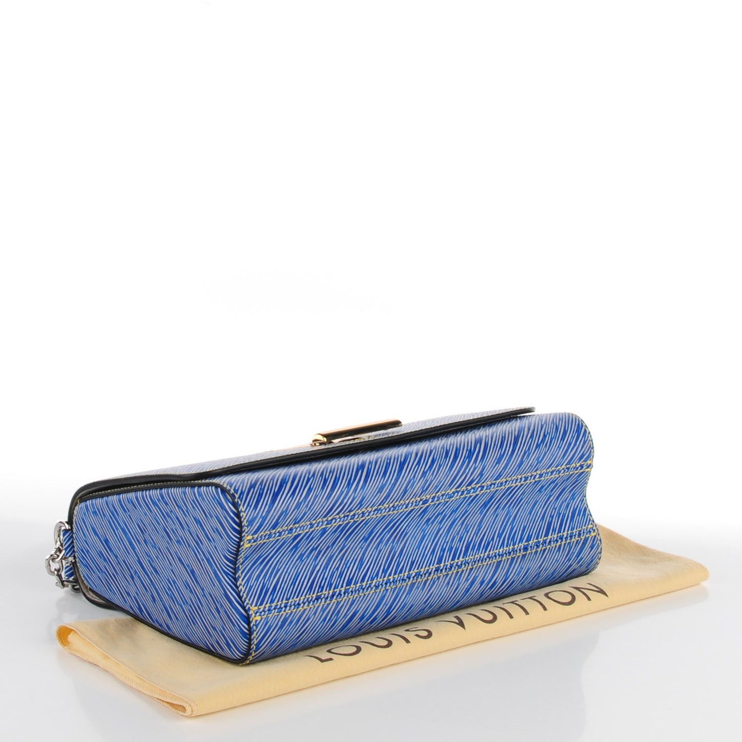 Epi Twist Shoulder Bag MM Denim Light