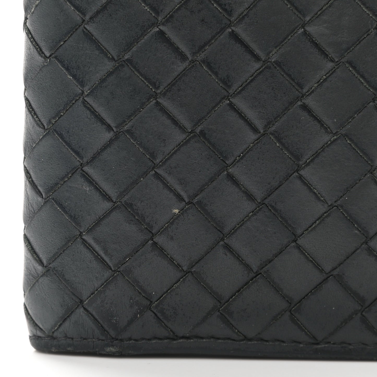 Nappa Intrecciato Bi-Fold Wallet Black