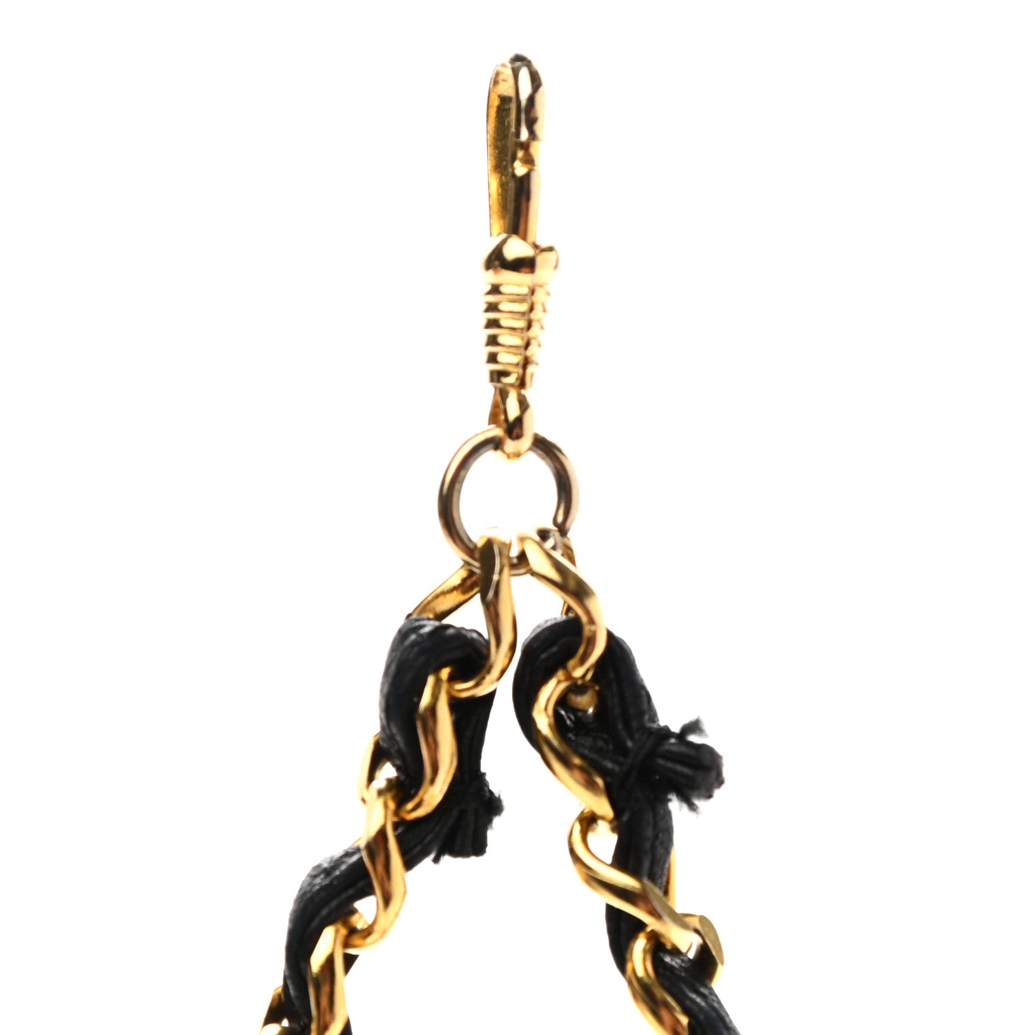 Chanel Lambskin Micro Quilted Mini Pouch Bag Charm Keychain Black 6 of 6