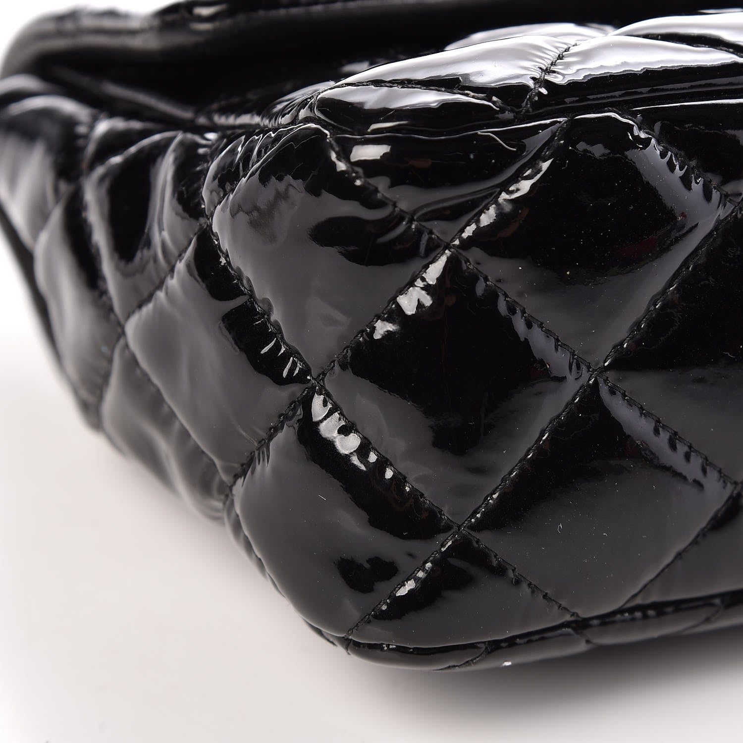 Chanel Patent Calfskin Quilted Mini Rectangular Flap Black 10 of 15