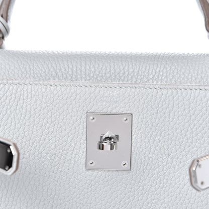 Hermes Taurillon Clemence Kelly Retourne 28 Gris Perle 5 of 11