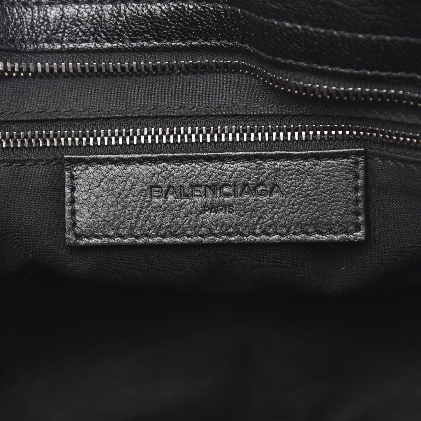 Chevre Iridescent Metallic Edge Hardware City Black