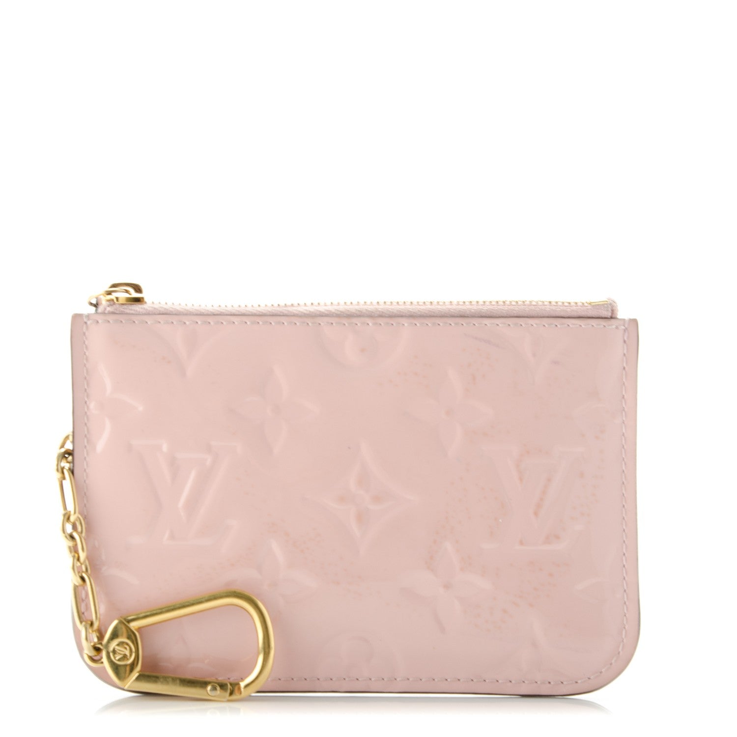Louis Vuitton Vernis Key Pouch Rose Ballerine 1 of 7