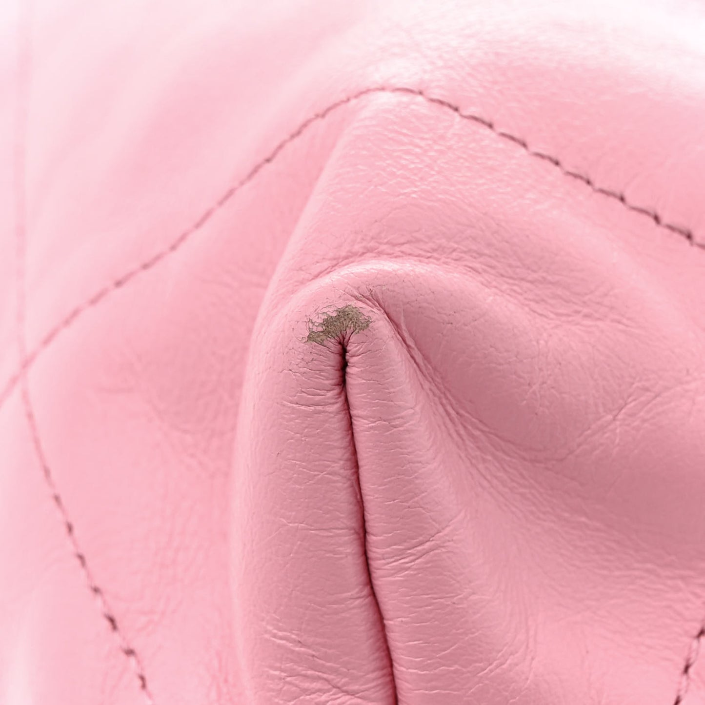 Shiny Calfskin Quilted Small Chanel 22 Light Pink