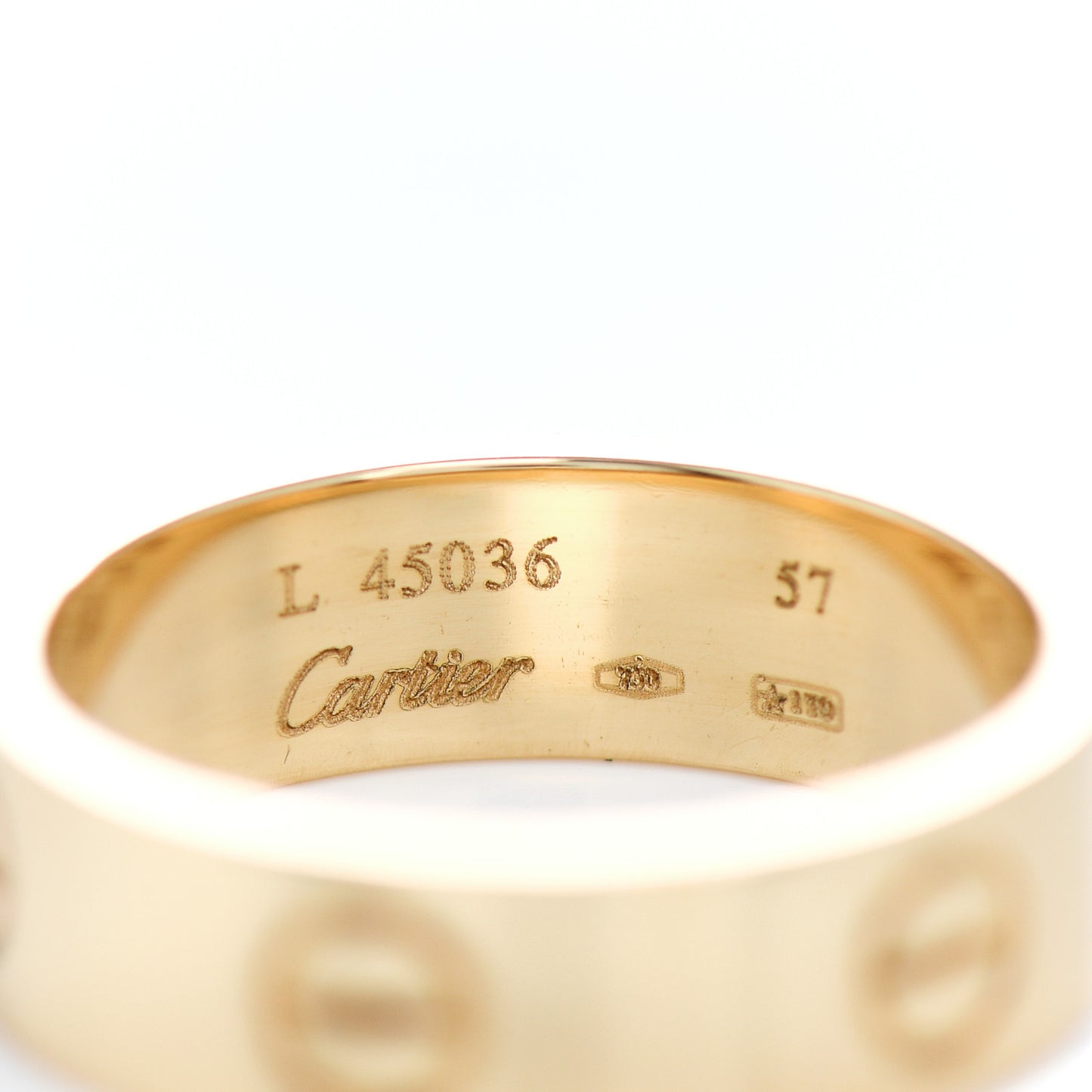 18K Yellow Gold 5.5mm LOVE Ring 57 8