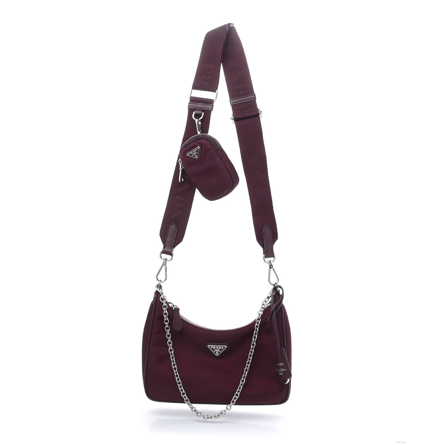 Tessuto Nylon Re-Edition 2005 Shoulder Bag Granato