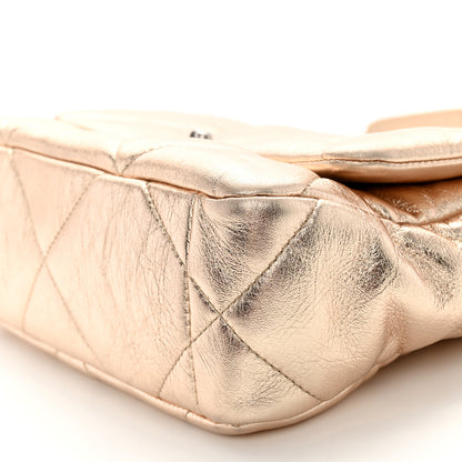 Chanel Metallic Lambskin Quilted Medium Chanel 19 Flap Gold 10 of 12