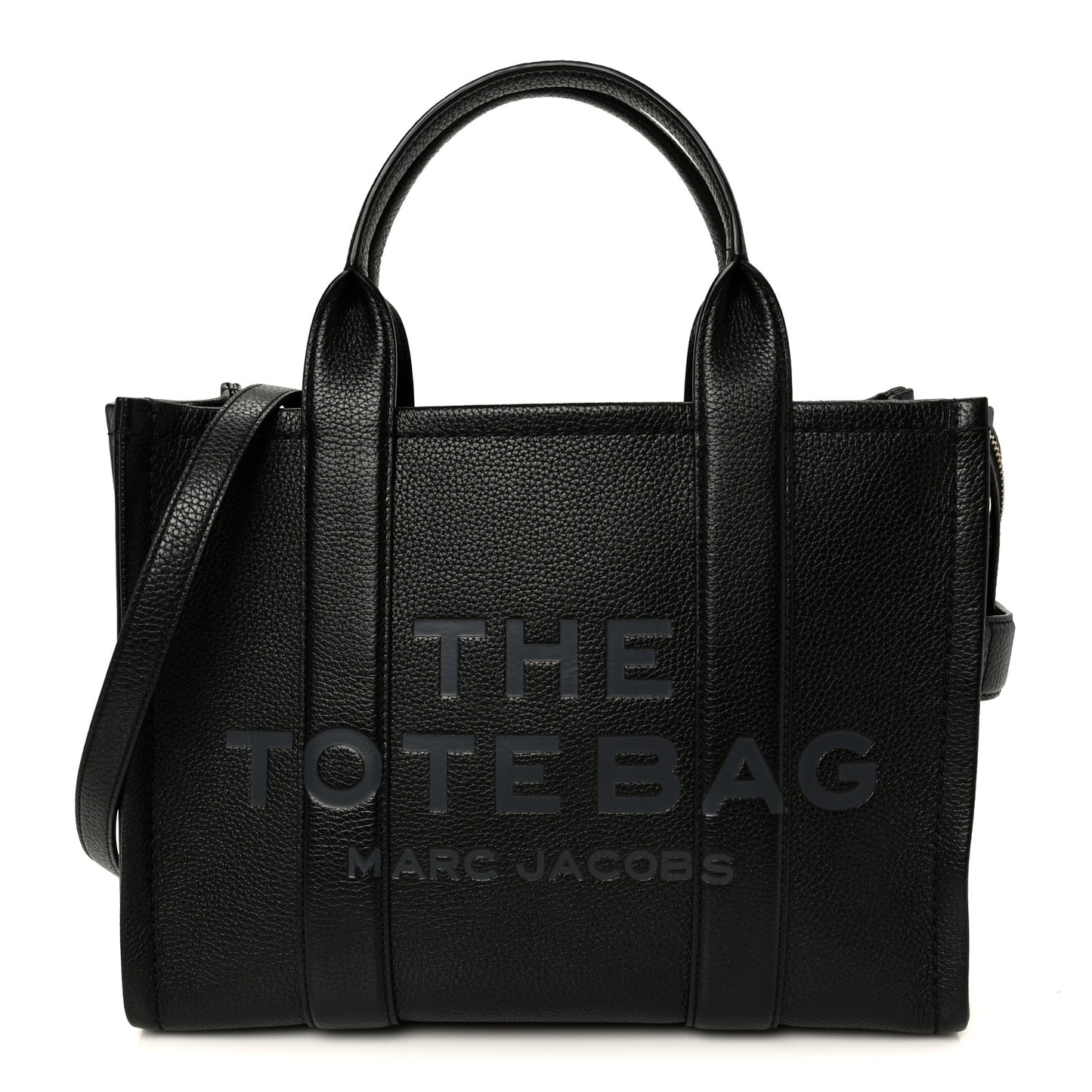 Grained Calfskin Medium The Tote Bag Black