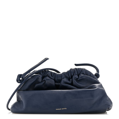 Mansur Gavriel Lambskin Mini Cloud Clutch  Blue 1 of 11