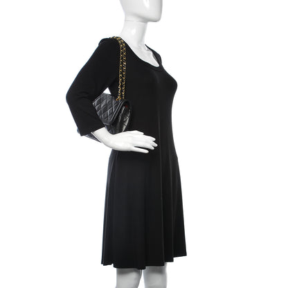 Chanel Lambskin Quilted Medium Double Flap Black 2 of 16