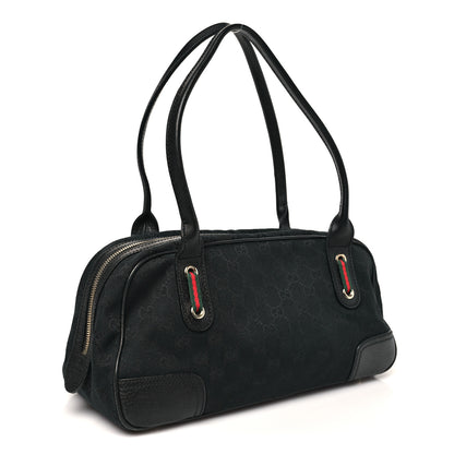 Gucci Monogram Small Princy Satchel Black 3 of 10