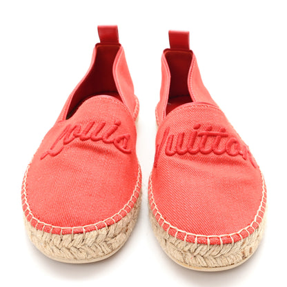 Louis Vuitton Canvas Waterfall Espadrille 38 Rouge 3 of 9