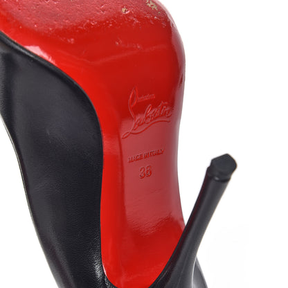Christian Louboutin Shiny Nappa Toot Couverte 100 Pumps 36 Black 8 of 13
