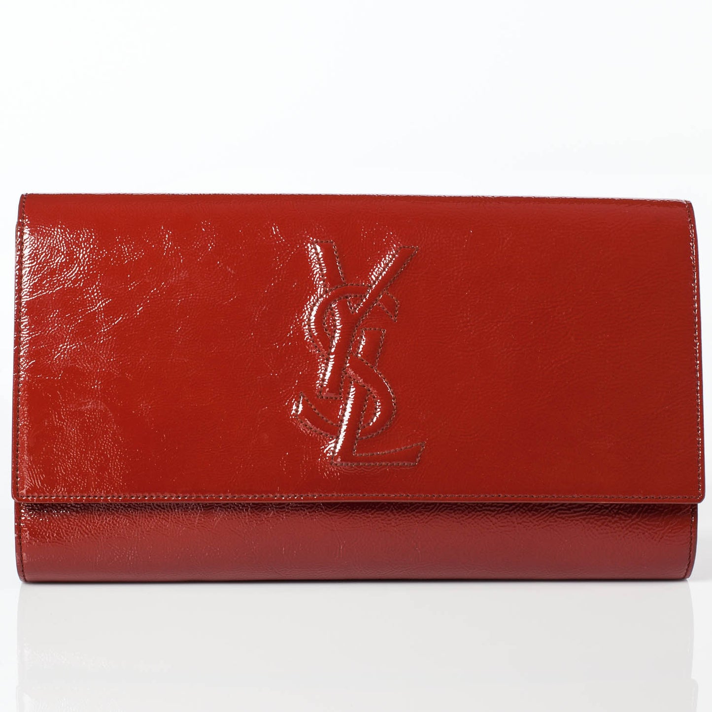 Patent Belle de Jour Clutch Burnt Orange