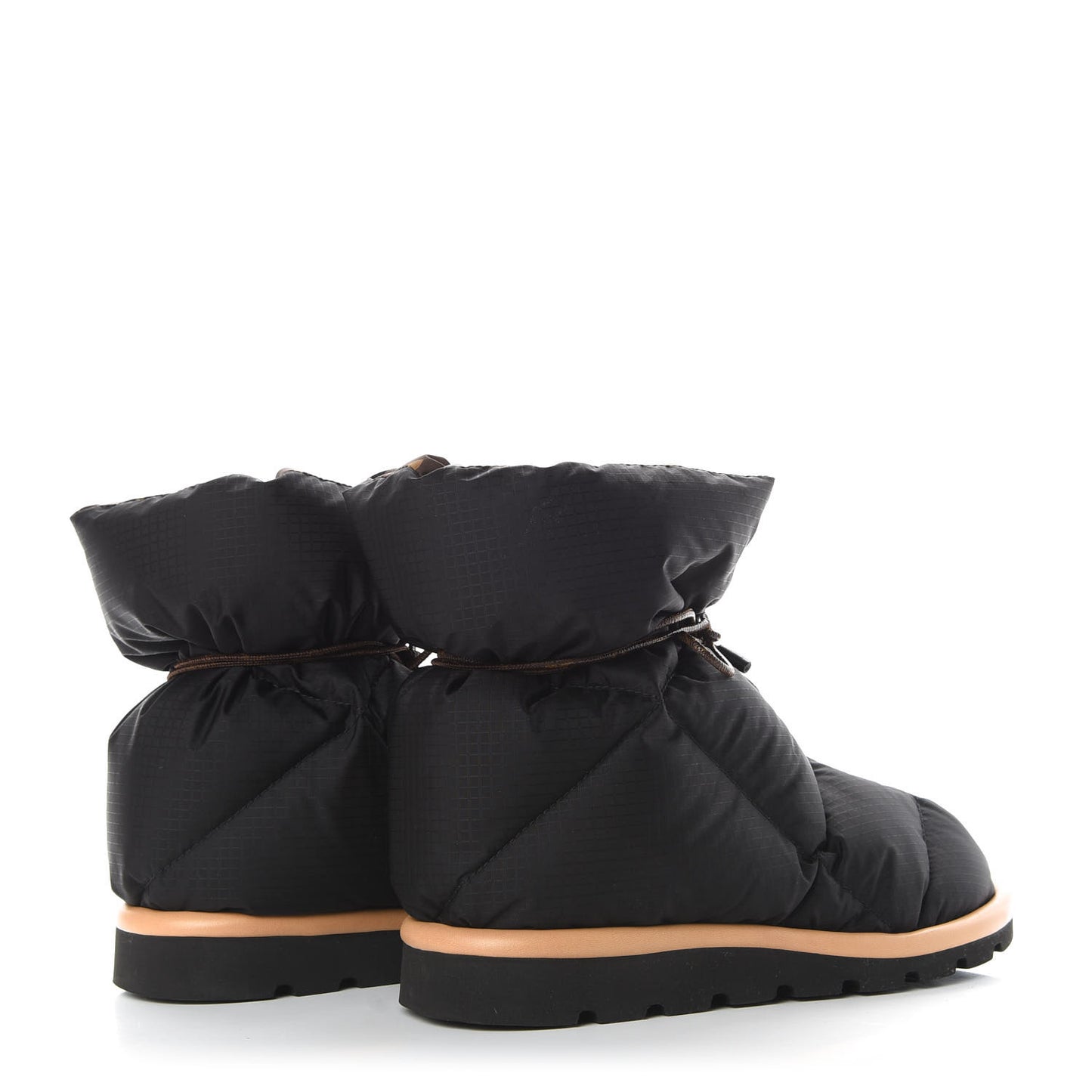 Nylon Monogram Pillow Comfort Ankle Boot 38 Black