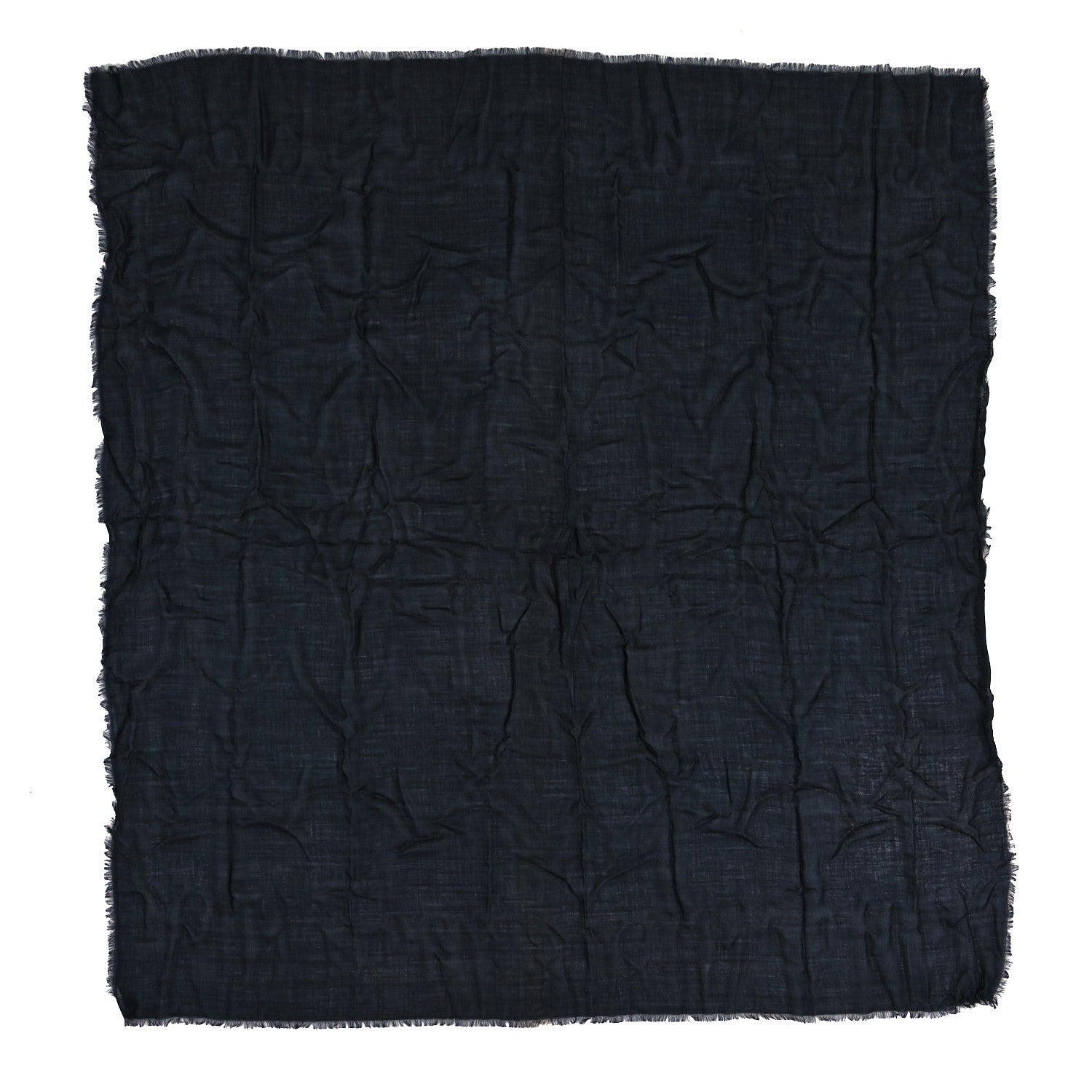 Christian Dior Wool Silk Oblique Shawl Black 1 of 3