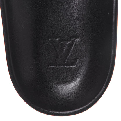 Louis Vuitton Calfskin Mens New Wave Mirabeau Flat Mules Black 9 of 10