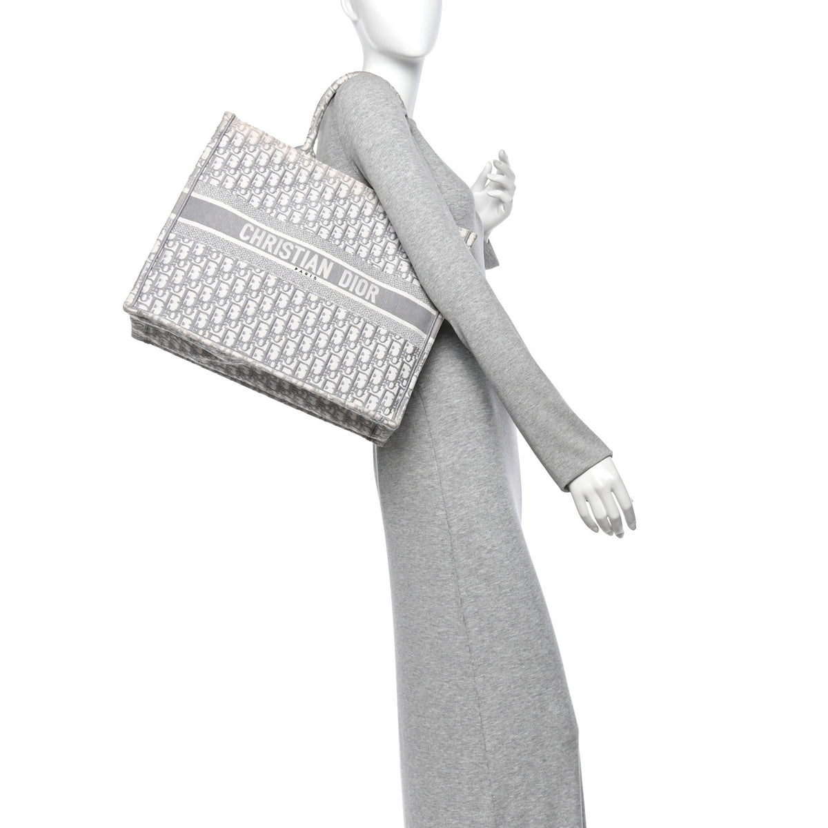 Oblique Large Book Tote Grey