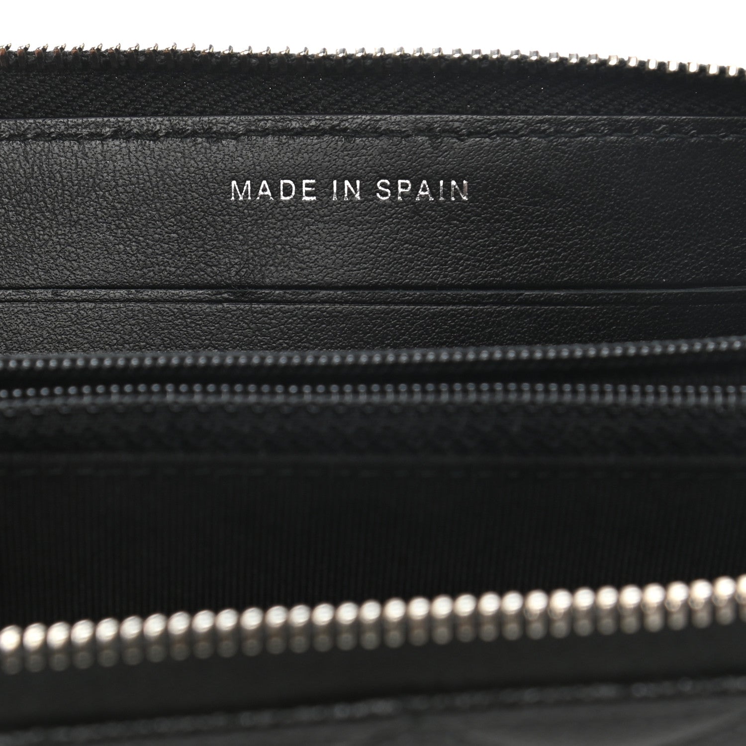 Chanel Iridescent Caviar Quilted Medium Zip Around Wallet Black 6 of 8