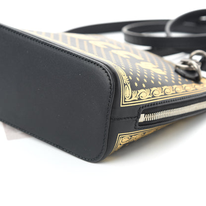 Gucci X SEGA Calfskin GUCCY Stars Mini Dome Shoulder Bag Black Gold 7 of 10