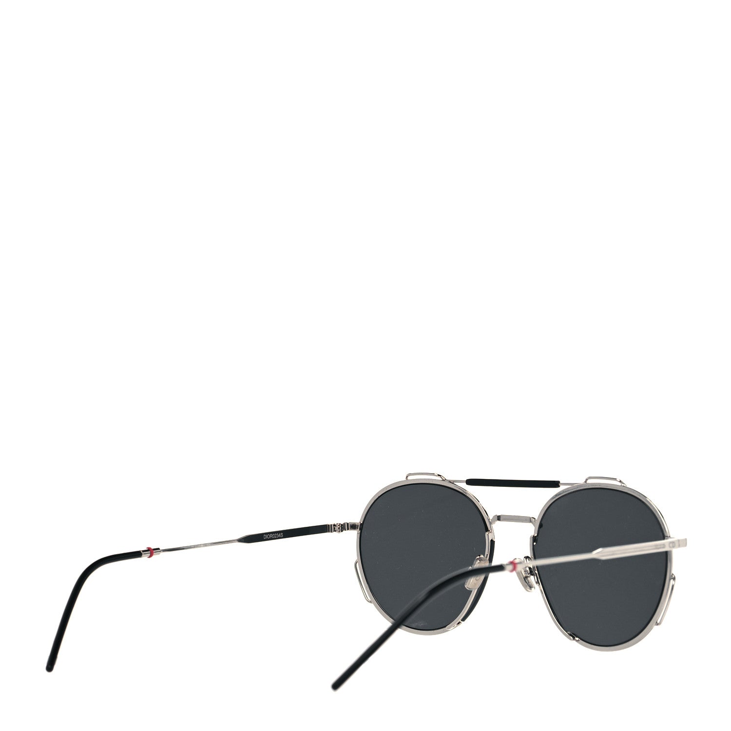 Christian Dior Round Homme Sunglasses 0234S Black 4 of 7