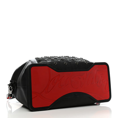 Christian Louboutin Studded Denim Calfskin Duffle Black 3 of 7