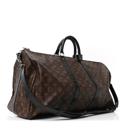 Louis Vuitton Monogram Macassar Keepall Bandouliere 55 2 of 8