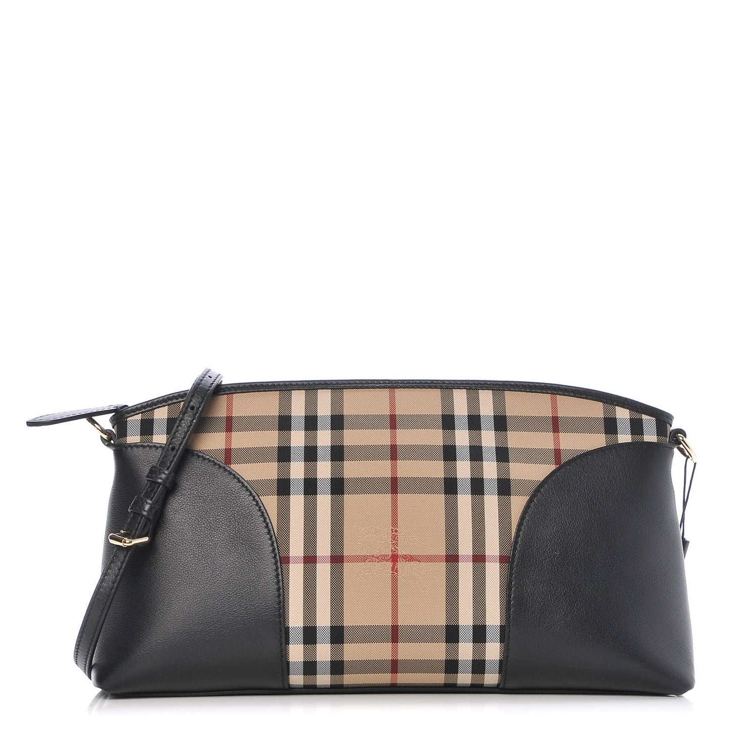 Horseferry Check Small Chichester Crossbody Clutch Bag Black