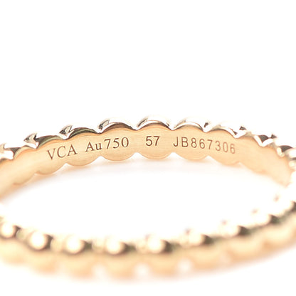 Van Cleef & Arpels 18K Yellow Gold Medium Perlee Ring size 57 8 4 of 6