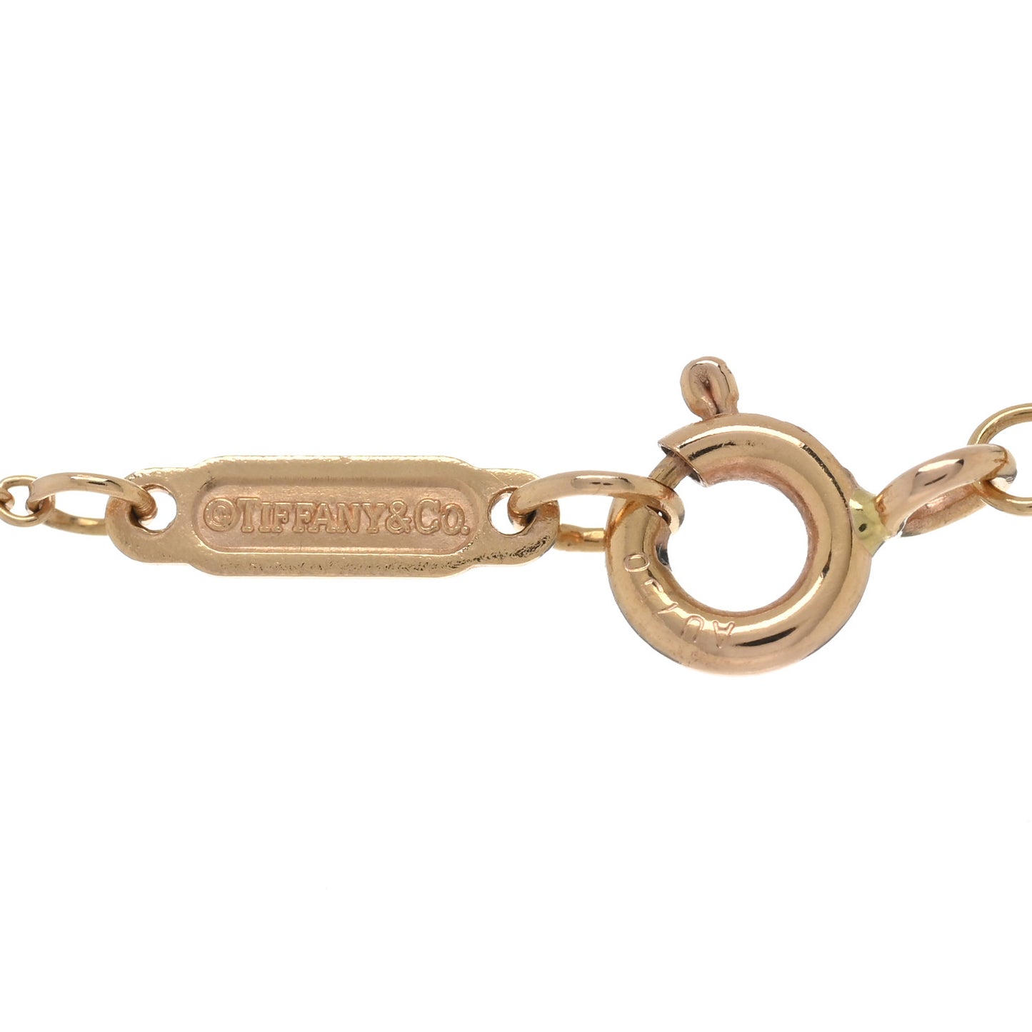 Yellow Gold Mini Heart Key Pendant Necklace