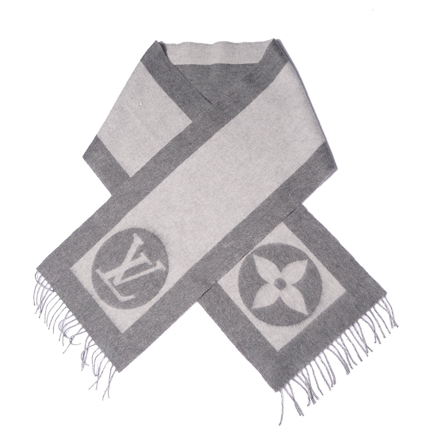 Wool Angora Cardiff Scarf Grey