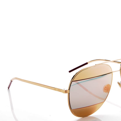 Christian Dior Split 1 Aviator Sunglasses Rose Gold 8 of 8