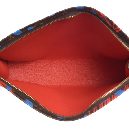 Louis Vuitton Monogram Jungle Dots Toiletry Pouch 26 Coquelicot Denim 5 of 14