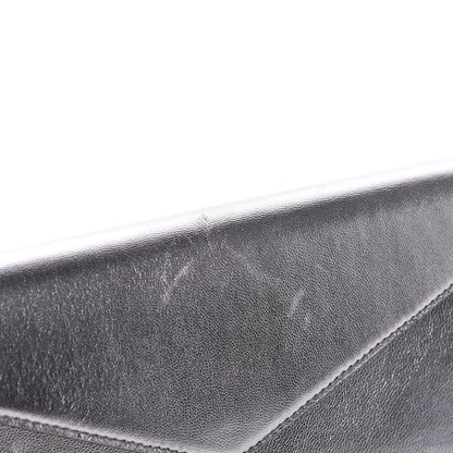 Saint Laurent Metallic Calfskin Y-Mail Clutch Silver 9 of 9