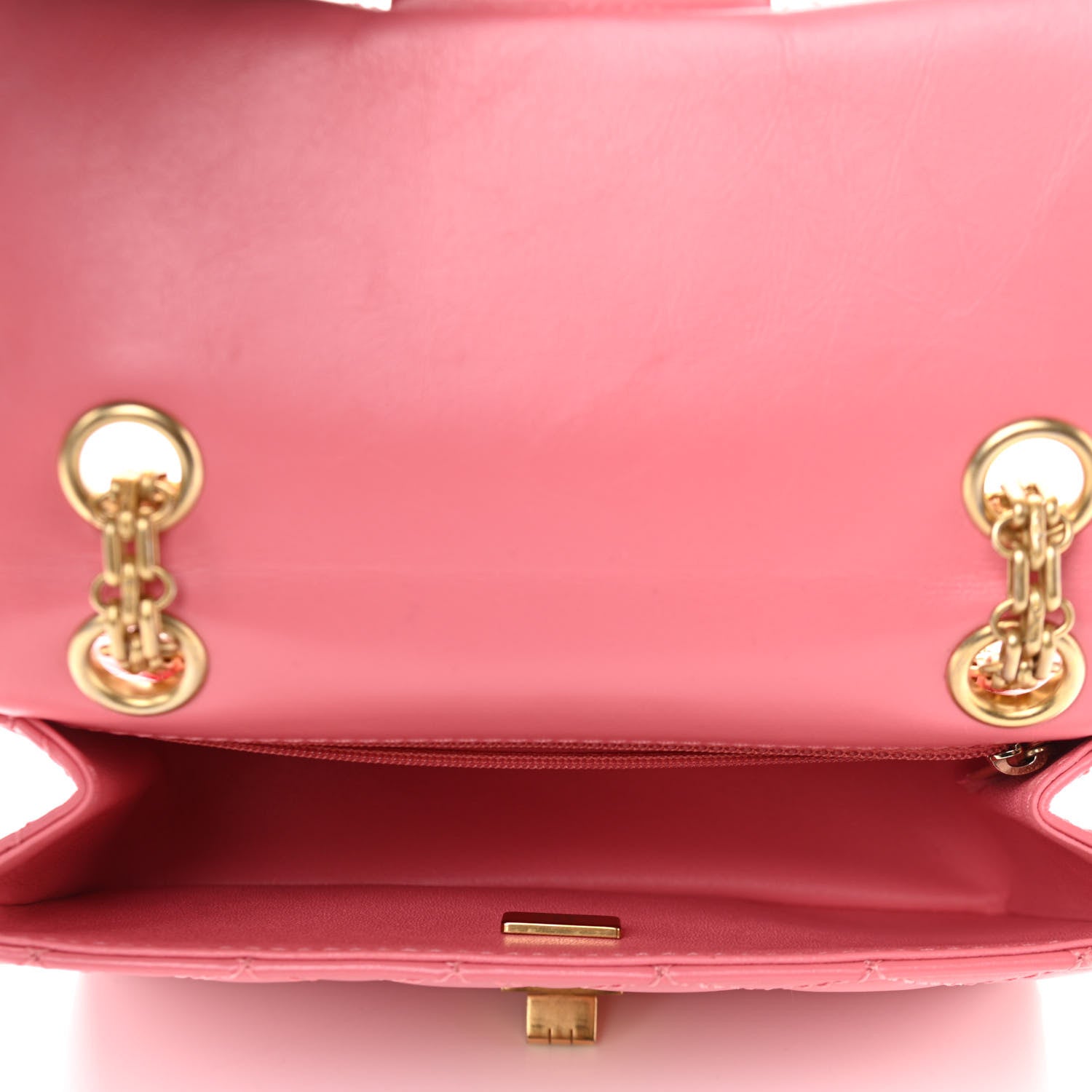 Chanel Aged Calfskin Quilted 2.55 Reissue Mini Flap Pink 5 of 12