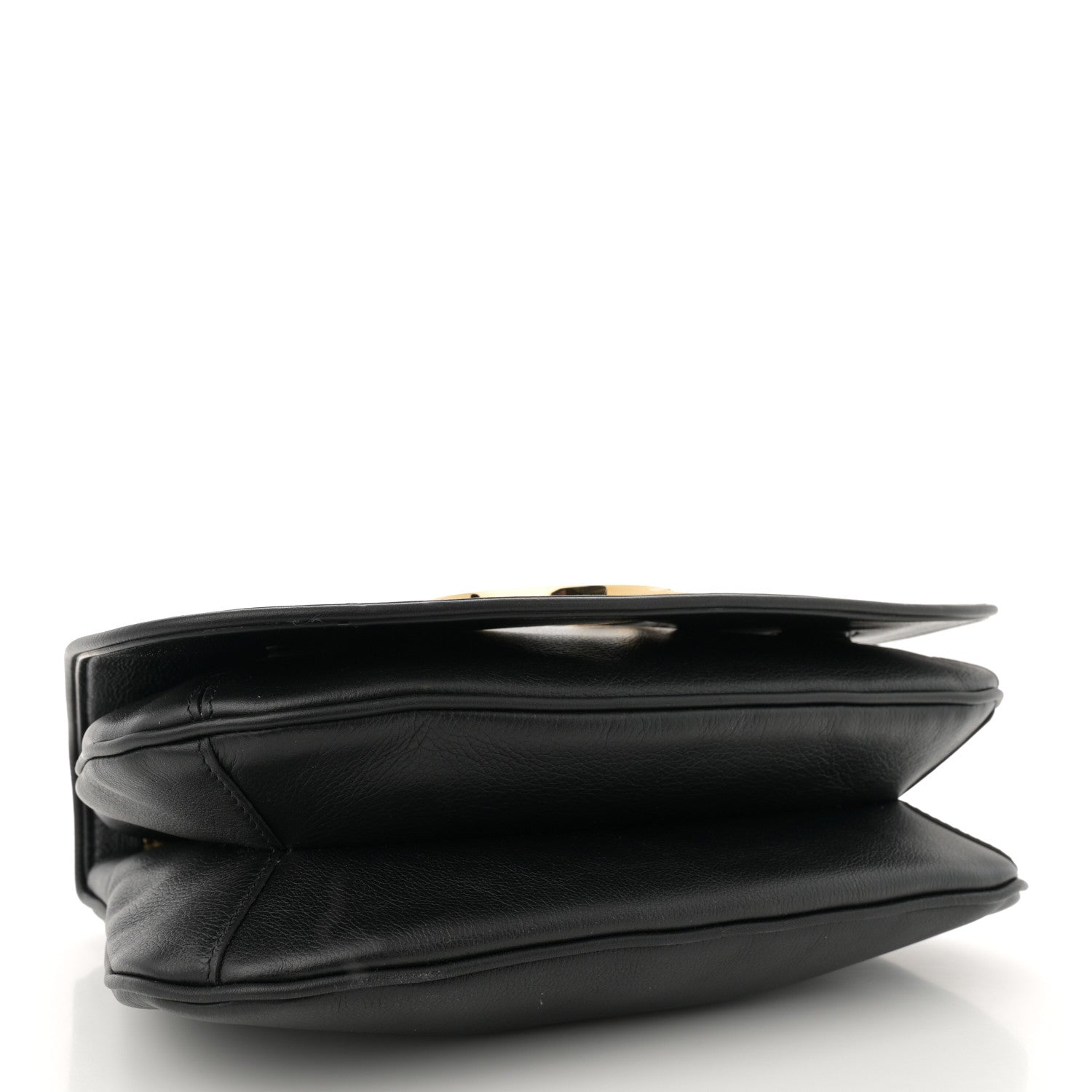Gucci Roxy Calfskin Web Medium Blondie Shoulder Flap Bag Black 4 of 10