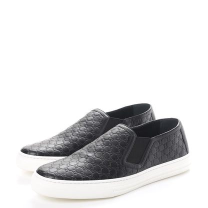 Gucci Microguccissima Slip On Sneakers 38.5 Black 3 of 11