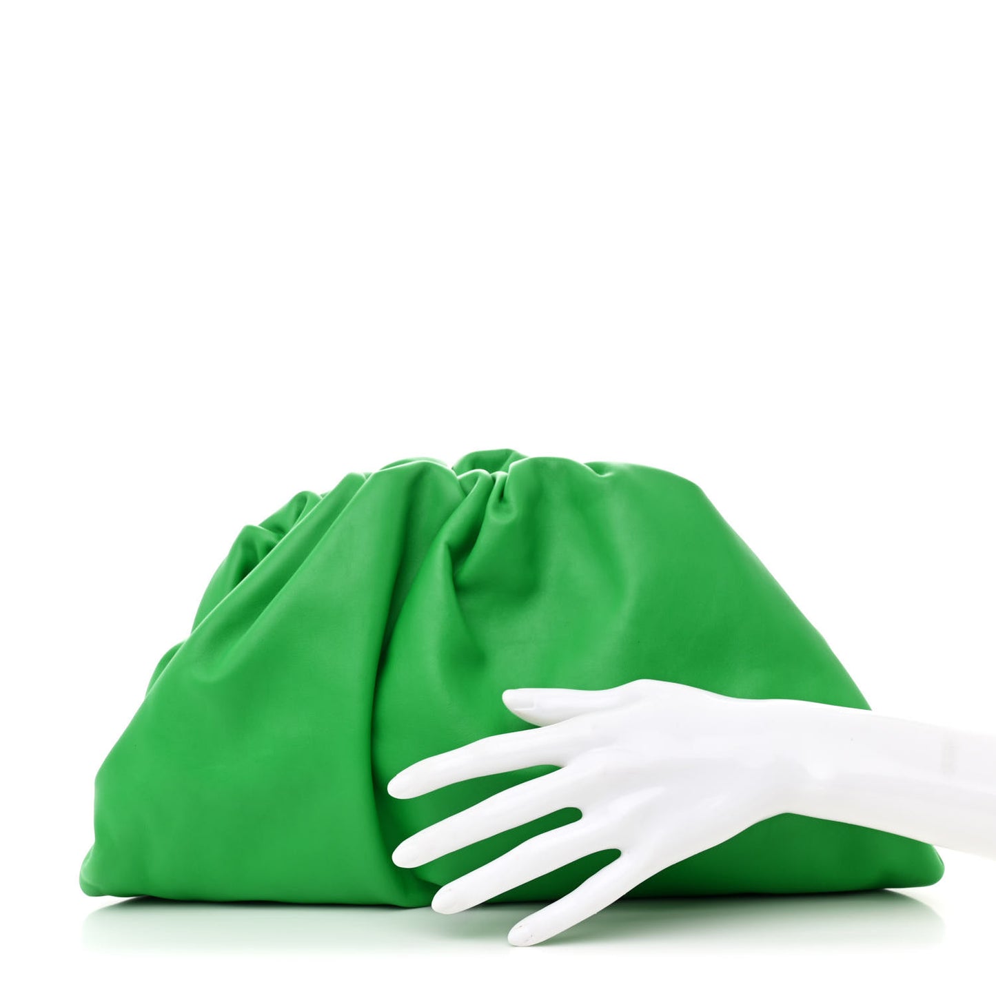 Smooth Butter Calf The Pouch Oversized Clutch Parakeet