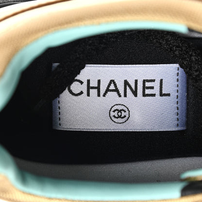 Chanel Metallic Lambskin Satin Finish CC Womens Sneakers 39.5 Gold 6 of 9