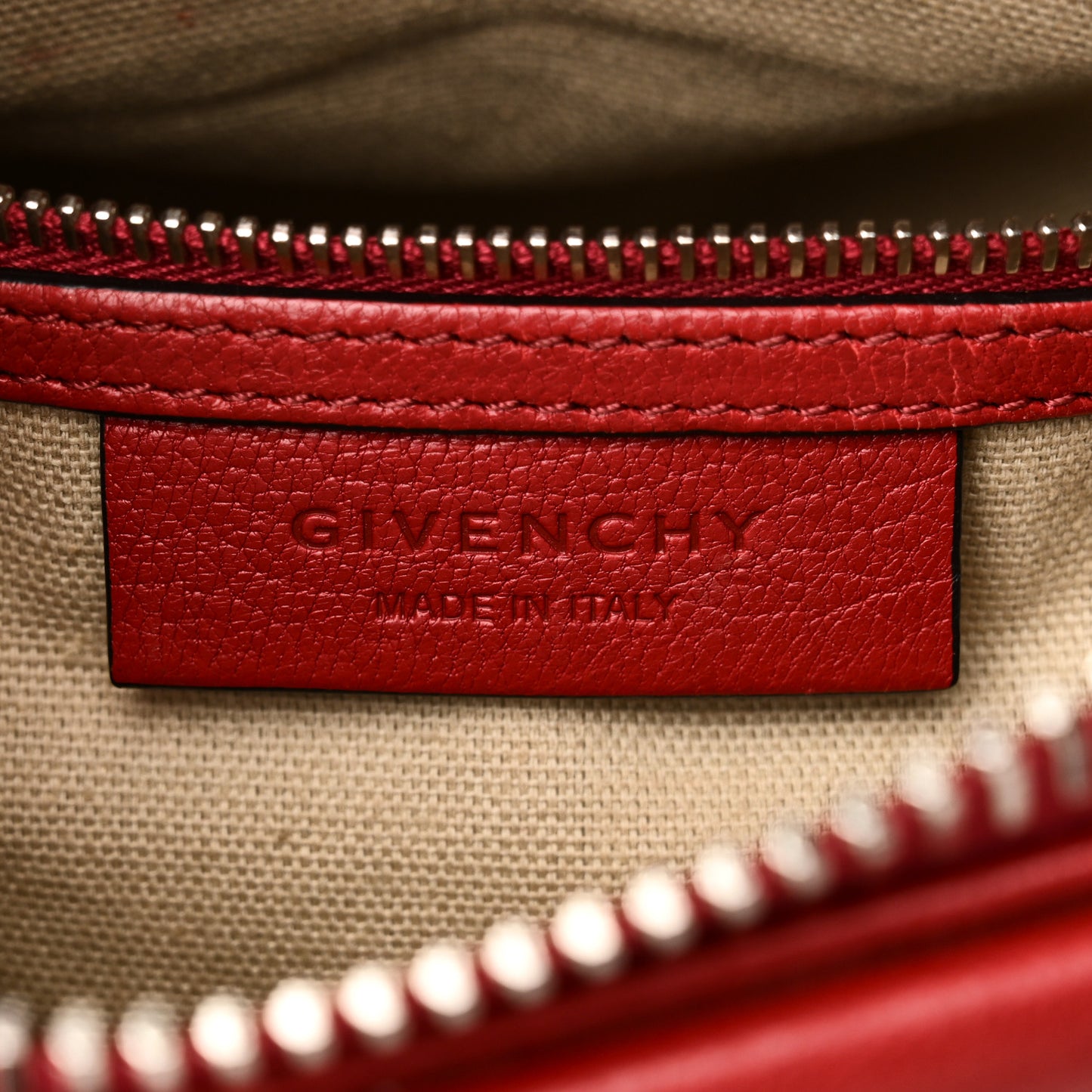 Sugar Goatskin Mini Antigona Red