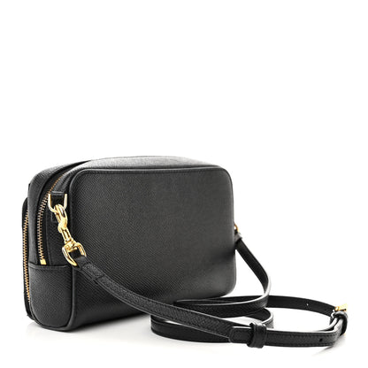 Christian Dior Grained Calfskin Caro Double Pouch Black 3 of 16
