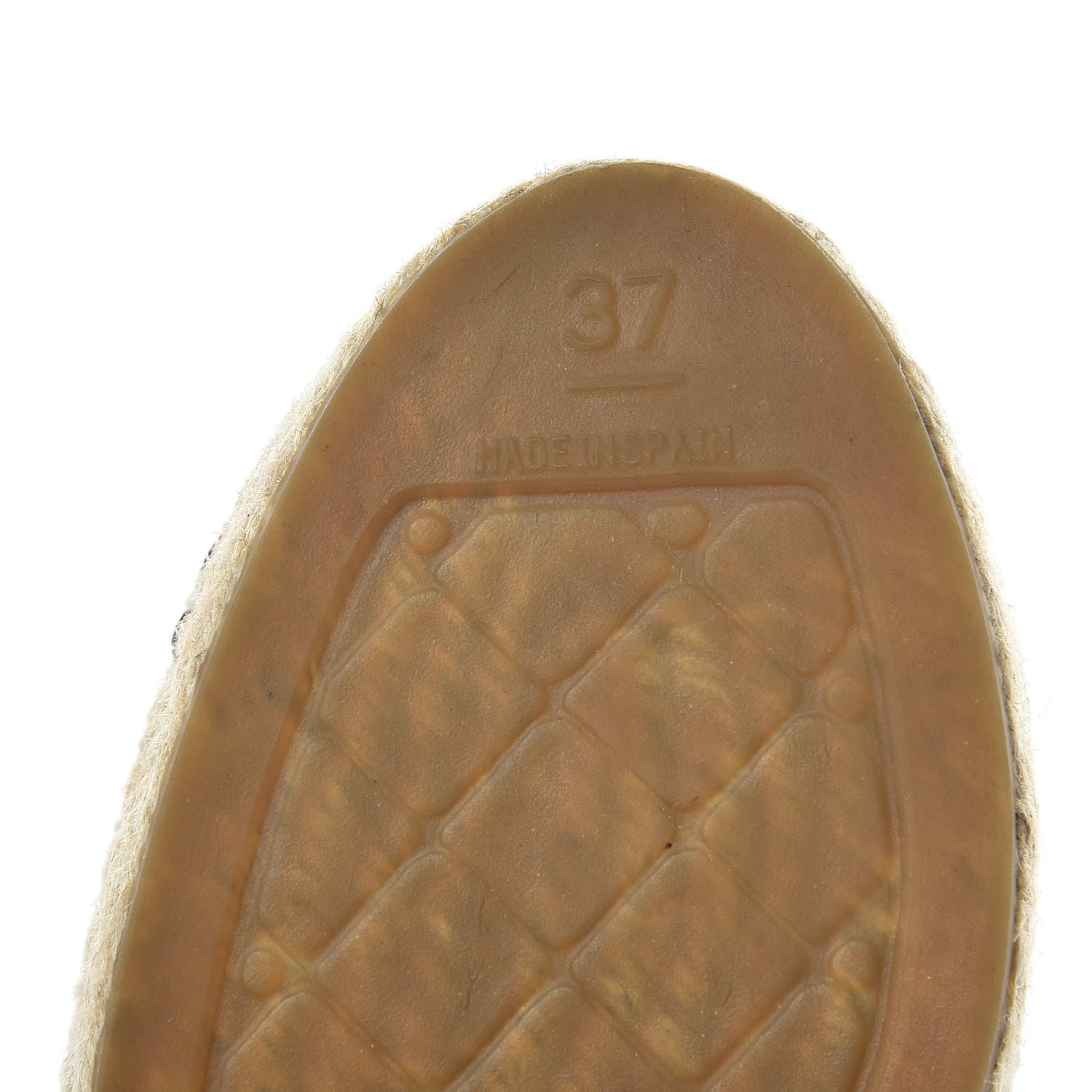 Chanel Lambskin CC Espadrilles 37 White Black 8 of 9