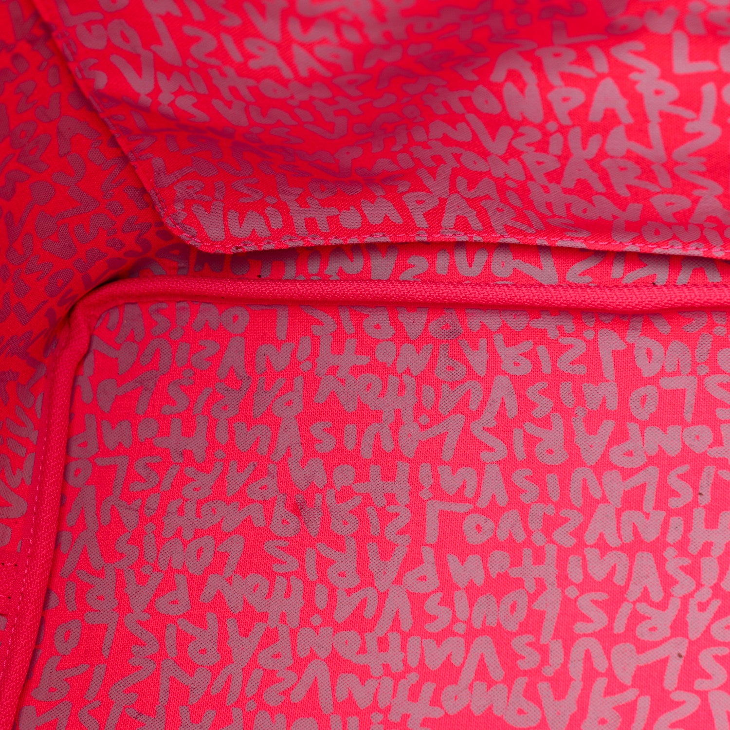 Louis Vuitton Monogram Graffiti Neverfull GM Fuchsia 8 of 12